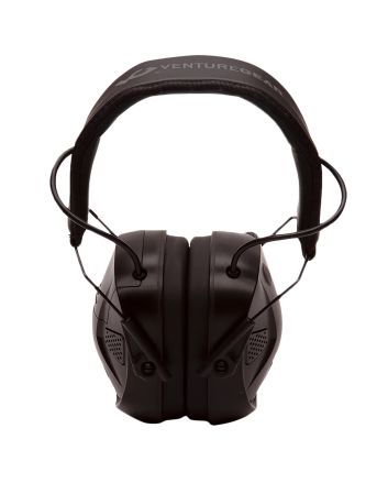 Pyramex VGPME30BT Venture Gear AMP Muff Polymer 26 dB Over the Head Black Adult 1 Pair