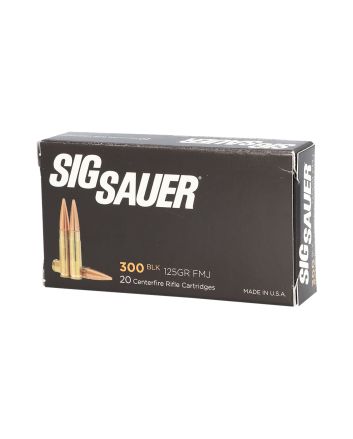 Sig Sauer E300B120 Elite Performance300 Blackout 125 gr Full Metal Jacket 20 Per Box/ 25 Case