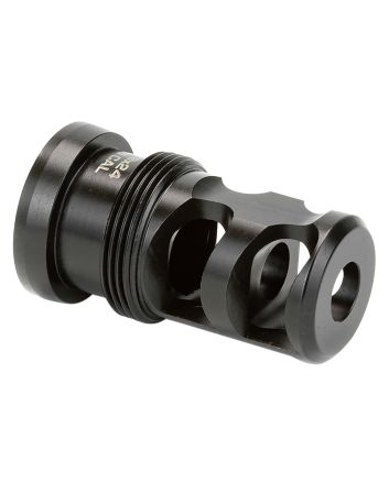 Griffin Armament TMPB30C5824 Paladin 2 Port Taper Mount Black Melonite QPQ 17-4 Stainless Steel with 5/8"-24 tpi Threads, 1.88" OAL &amp; 1.07" Diameter for 30 Cal