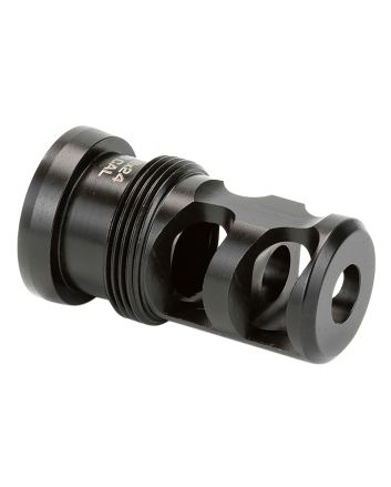 Griffin Armament TMPB65MM5824 Paladin 2 Port Taper Mount Black Melonite QPQ 17-4 Stainless Steel with 5/8"-24 tpi Threads, 1.88" OAL &amp; 1.07" Diameter for 6.5mm