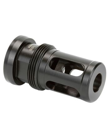 Griffin Armament GATMHC556 Taper Mount Hammer Comp Black Stainless Steel with 1/2"-28 tpi Threads, 1.94" OAL &amp; 1.08" Diameter for 22 Cal