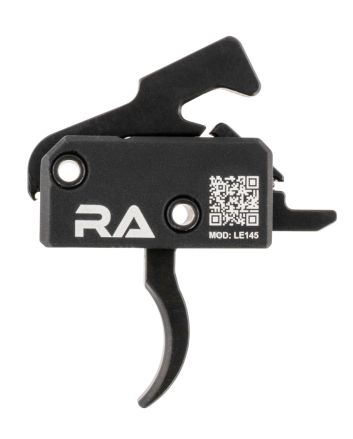 Rise Armament LE145AWP LE145 Tactical Single-Stage Curved Trigger with 4.50 lbs Draw Weight &amp; Black Hardcoat Anodized Finish for AR-Platform Right