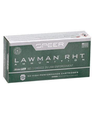 Speer 53375 Lawman Training RHT 40S&amp;W 125gr SinterFire Frangible 50 Per Box/20 Case