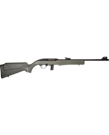 Rossi RS22L1811OD RS22Semi-Auto 22 LR Caliber with 10+1 Capacity, 18" Barrel, Matte Black Metal Finish &amp; Monte Carlo OD Green Synthetic Stock Right Hand (Full Size)