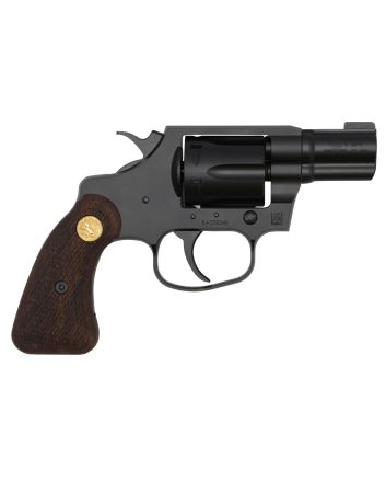 Colt Mfg COBRAMB2WBB Night Cobra38 Special +P 6 Shot 2" Matte Black Ion Bond Steel Barrel, Cylinder &amp; Frame, Wood Grip