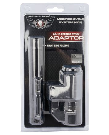 Dead Foot DFAMCSRFSRC2BN1 Modified Cycle Systemwith Right Side Folding Stock Adaptor Black DLC BCG