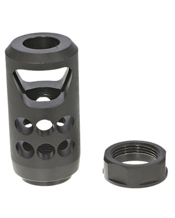Ruger 90641 American Ranch Muzzle Brake fits American Ranch .450 Bushmaster/ Marlin Lever-Action .45-70 Govt, Alloy Steel w/Matte Black Finish, 11/16"x24 Threads, 2.20" OAL x 1" Diameter