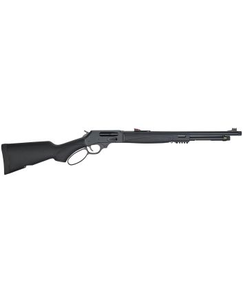 Henry H010X X ModelFull Size 45-70 Gov 4+1 19.80" Blued Steel Barrel, Blued Steel Receiver, Black Synthetic Stock Ambidextrous