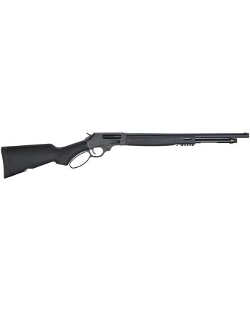 Henry H018X410 Lever X Model 410 Gauge with 19.80" Barrel, 2.5" Chamber, 5+1 Capacity, Blued Metal Finish &amp; Black Synthetic Stock Ambidextrous Hand (Full Size)