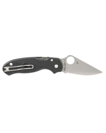 Spyderco C223PBK Para 3 Lightweight 2.92" Folding Clip Point Plain CTS BD1 SS Blade FRN Black Includes Pocket Clip