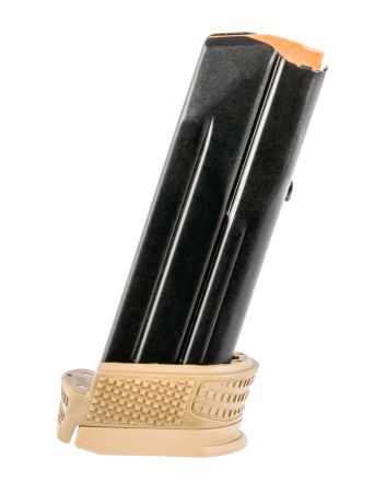 FN 20100380 509 Compact 15rd Base Pad w/Mag Sleeve 9mm Luger Black/Flat Dark Earth Steel