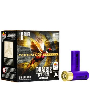 Federal PFX164FS6 Premium Prairie Storm FS 16Gauge 2.75" 1 1/8oz 6Shot 25 Per Box/10 Case