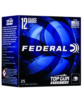 Federal TGSH1275 Top Gun12Gauge 2.75" 1oz 7.5Shot 25 Per Box/10 Case