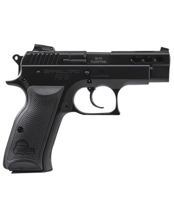 SAR USA P8SBL P8SCompact 9mm Luger 17+1 3.80" Black Ported Steel Barrel, Black Steel Ported/Serrated Slide, Black Oxide Steel Frame w/Beavertail, Black Polymer Grip, Right Hand