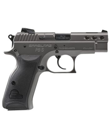 SAR USA P8SST P8SCompact Frame 9mm Luger 17+1 3.80" Black Ported Steel Barrel, Stainless Steel Ported/Serrated Slide, Steel Frame w/Beavertail, Black Polymer Grip, Right Hand