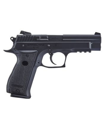 SAR USA K245BL10 K2Full Size Frame 45 ACP 10+1 4.70" Black Crowned Steel Barrel, Black Oxide Steel Serrated Slide, Black Steel Frame w/Beavertail &amp; Picatinny Rail, Black Polymer Grip, Right Hand