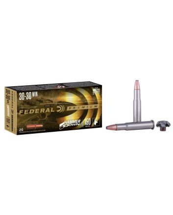 Federal LG30301 Premium HammerDown 30-30Win 150gr Bonded Soft Point 20 Per Box/10 Case