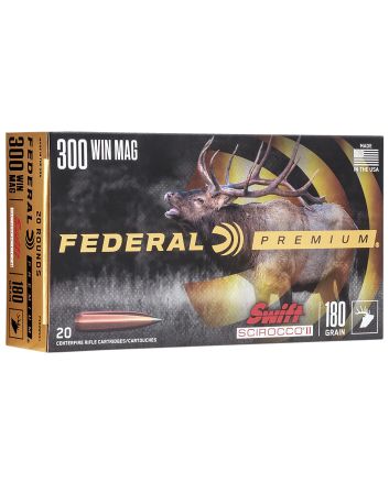 Federal P300WSS1 Premium300WinMag 180gr Swift Scirocco II 20 Per Box/10 Case
