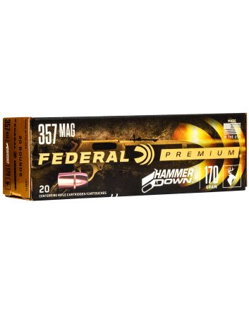 Federal LG3571 Premium HammerDown 357Mag 170gr Bonded Hollow Point 20 Per Box/10 Case