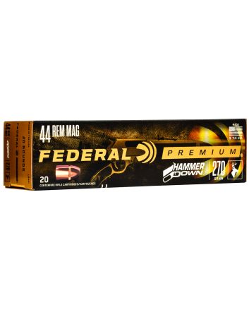 Federal LG441 Premium HammerDown 44RemMag 270gr Bonded Soft Point 20 Per Box/10 Case