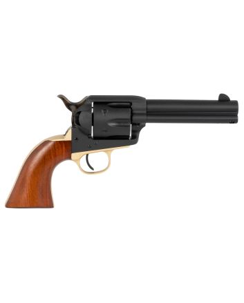 Taylors &amp; Company 550430 Old Randall357 Mag Caliber with 4.75" Barrel, 6rd Capacity Cylinder, Overall Blued Finish Steel &amp; Walnut Navy Size Grip