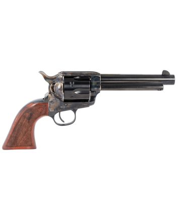 Taylors &amp; Company 550811 Smoke Wagon357 Mag Caliber with 5.50" Blued Finish Barrel, 6rd Capacity Blued Finish Cylinder, Color Case Hardened Finish Steel Frame &amp; Checkered Walnut Grip