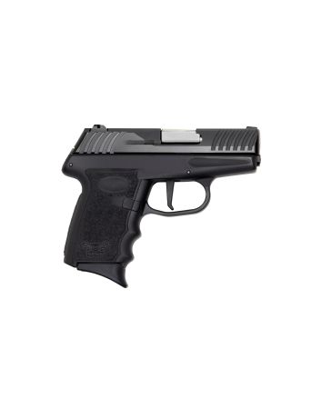 SCCY Industries DVG1CBE DVG-1Striker Fire 9mm Luger Caliber with 3.10" Barrel, 10+1 Capacity, Black Finish Frame, Serrated Black Nitride Stainless Steel Slide &amp; Finger Grooved Polymer Grip