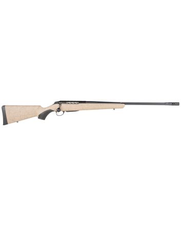 Tikka JRTXRT318 T3x Lite 270 Win 3+1 22.40" Fluted/Threaded, Black Barrel/Rec, Black Webbed Tan Roughtech Synthetic Stock, Interchangeable Grip, Muzzle Brake