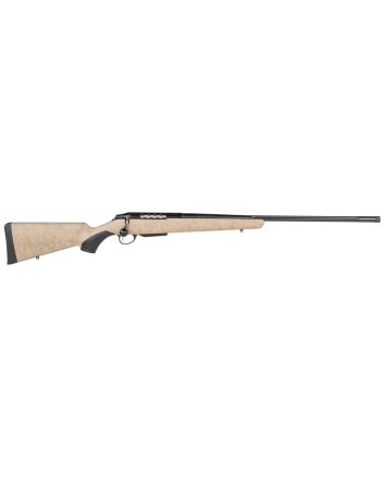 Tikka JRTXRT340 T3x Lite 270 WSM 3+1 24.30" Fluted/Threaded, Black Barrel/Rec, Black Webbed Tan Roughtech Synthetic Stock, Interchangeable Grip, Muzzle Brake