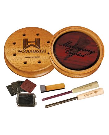 Woodhaven WH355 Mahogany CrystalFriction Call Attracts Turkeys Natural Glass/Wood