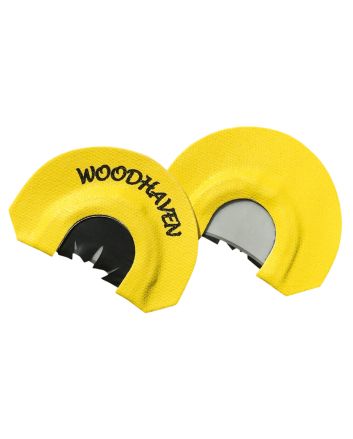 Woodhaven WH103 Black ReactorDiaphragm Call Triple Reed Attracts Turkeys Yellow