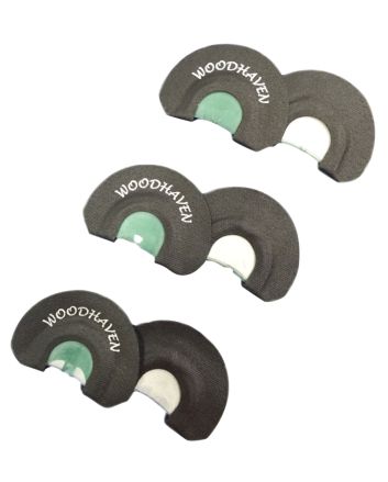 Woodhaven WH091 NinjaDiaphragm Call Triple Reed Attracts Turkeys Black 3 Per Pkg