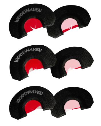 Woodhaven WH301 Red Ninja Power VDiaphragm Call Triple Reed Attracts Turkeys Black 3 Per Pkg