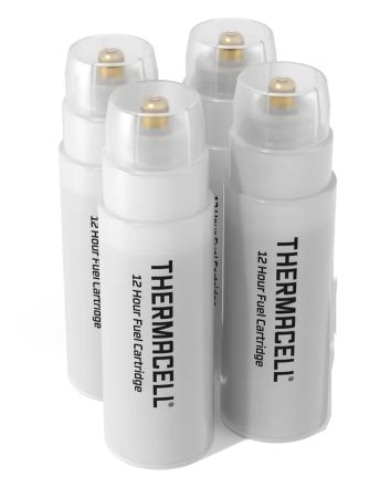 Thermacell C4 Repellent RefillWhite Effective 15 ft Odorless Scent Fuel Cartridge Repels Mosquito Effective Up to 48 hrs 4 Per Pkg