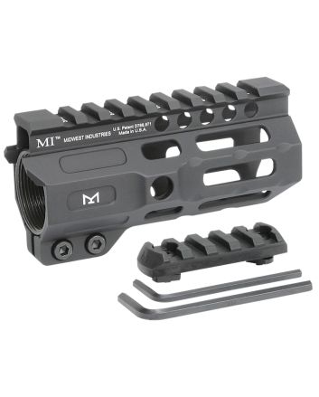 Midwest Industries MICRM45 CombatBlack Hardcoat Anodized 6061-T6 Aluminum 4.50" Picatinny/M-LOK