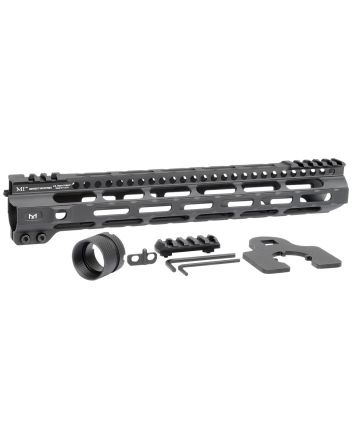 Midwest Industries MICRLW12625 Combat Lightweight AR-15 Black Hardcoat Anodized Aluminum/Polymer 12.625" Picatinny/M-LOK