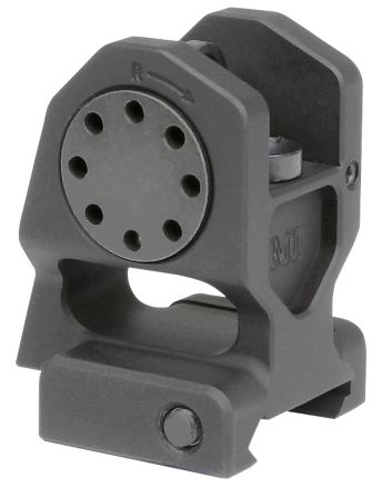 Midwest Industries MICBUIS Combat Rifle Rear Fixed SightBlack Hardcoat Anodized for AR-15, M16, M4