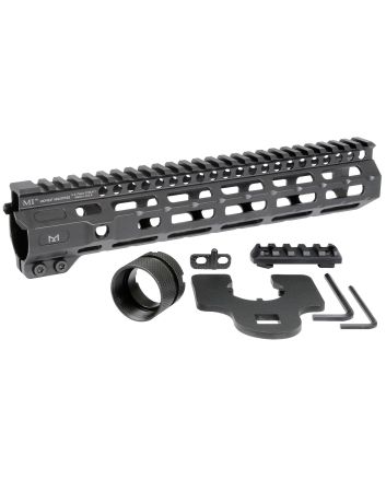 Midwest Industries MICRM105 CombatBlack Hardcoat Anodized 6061-T6 Aluminum 10.50" Picatinny/M-LOK