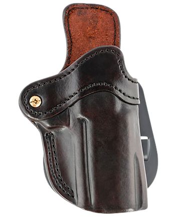 1791 Gunleather ORPDH24SBRR BH2.4 Optic Ready OWB 2.4 Signature Brown Leather Paddle Fits Walther PPQ/Sig P320/Springfield XD-M