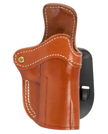 1791 Gunleather ORPDH24CBRR BH2.4 Optic Ready OWB 2.4 Classic Brown Leather Paddle Fits Walther PPQ/Sig P320/Springfield XD-M