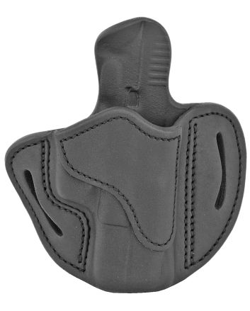 1791 Gunleather ORBH21SBLR BH2.1 Optic Ready OWB Size 2.1 Stealth Black Leather Belt Slide Compatible w/Glock 17/S&amp;W M&amp;P Shield/Springfield XD Right Hand