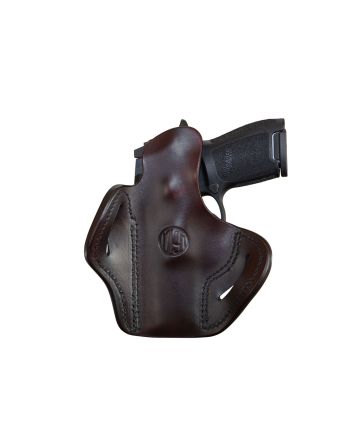 1791 Gunleather ORBH24SSBRR BH2.4S Optic Ready OWB Size 2.4S Signature Brown Leather Belt Slide Fits FN 509/HK VP9SK Right Hand