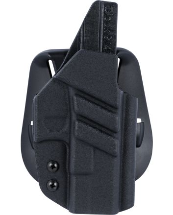 1791 Gunleather TACPDHOWBGLOCKBLKR Tactical KydexOWB Black Kydex Paddle Compatible w/Glock Right Hand
