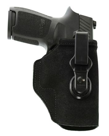 Galco TUC652B Tuck-N-Go 2.0 IWB Black Leather UniClip Fits S&amp;W M&amp;P Shield Fits S&amp;W M&amp;P Shield Plus Fits S&amp;W M&amp;P Shield 2.0 Right Hand