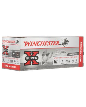 Winchester Ammo WEX1234VP Super X Xpert High Velocity 12Gauge 3" 1 1/8oz 4Shot 100 Per Box/2 Case *Value Pack