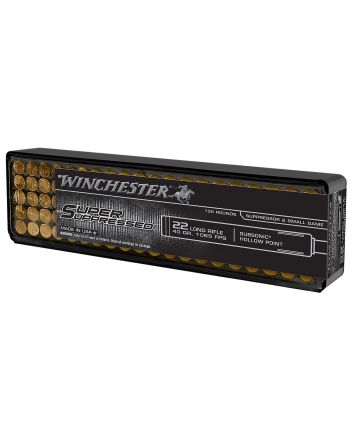 Winchester Ammo SUP22LRHP Super Suppressed22LR 40gr Lead Hollow Point 100 Per Box/20 Case
