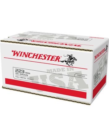 Winchester Ammo W223200 USA223Rem 55gr Full Metal Jacket 200 Per Bx/4 Case *Value Pack