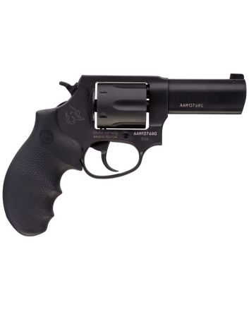 Taurus 285631NS 856 Defender 38 Special +P Caliber with 3" Barrel, 6rd Capacity Cylinder, Overall Matte Black Finish Stainless Steel, Finger Grooved Black Hogue Rubber Grip &amp; Night Front Sight