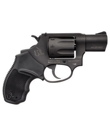 Taurus 2942021 94222 LR 8rd 2" Barrel, Overall Matte Black Finish Steel &amp; Finger Grooved Black Polymer Grip