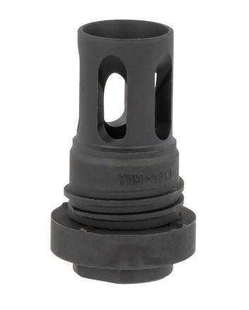 Yankee Hill 431536A Mini QD Flash Hider Black Phosphate Steel with 1/2"-36 tpi Threads &amp; 2.13" OAL for 5.56x45mm NATO AR-Platform